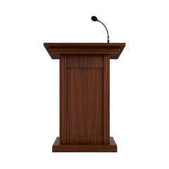 podium with microphone