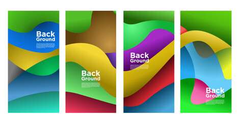 Obraz premium Vector Colorful liquid and fluid background