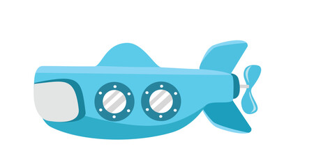 Blue aircraft submarine illustration. Submarine illustration. Aircraft submarine. Submarine illustration. Torpedo. Underseas boat. Submersible. Ship. Warship. U boat.