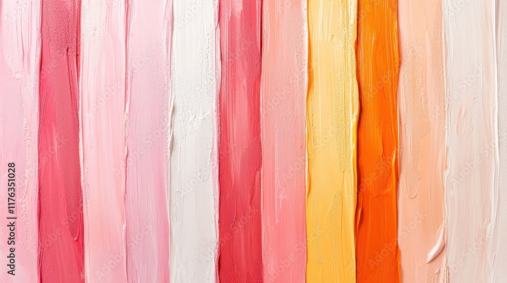 Poster vivid abstract gradient patterns backdrop in soft pink and orange shades for stylish design