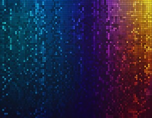 Abstract Colorful Mosaic Pixelated Gradient Background