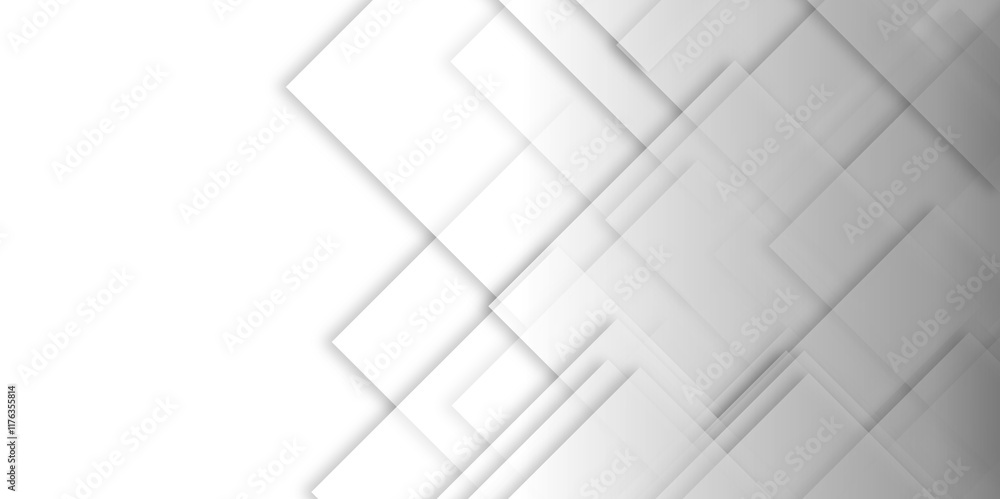 Poster abstract grey lines on white background with luxury shapes. modern and seamless stripe geometric whi