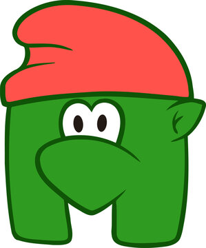 recommend clip art: Dwarf Letter Alphabet Vector Element H