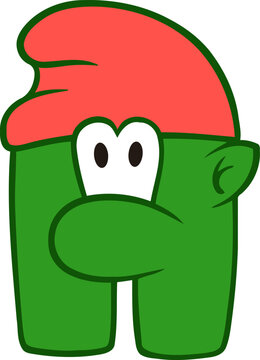 recommend clip art: Dwarf Letter Alphabet Vector Element H