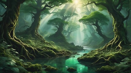 waterfall in the forest