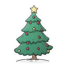 Christmas tree illustration