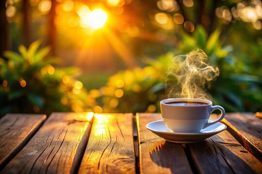 Thursday Morning Coffee, Happy Thursday Greetings, Positive Vibes,  Inspirational Start, Weekly Motivation Stock Photo
