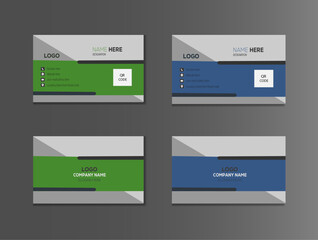 Double-sided creative business cards template.