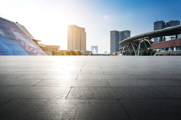 Modern Urban Landscape with Architectural Details and Bright Sky