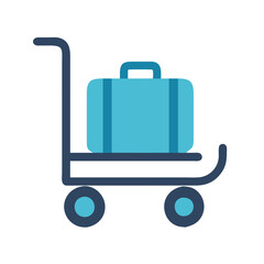 trolley bag icon design