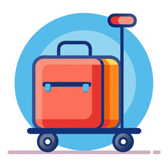 trolley bag icon design