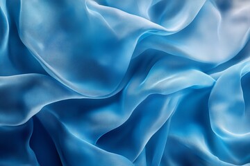 Fototapeta premium Abstract blue fabric texture.