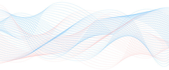 Vector abstract black and gray smooth flowing wave lines on a white background with poster with dynamic. technology network 