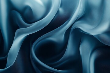 Obraz premium Abstract blue silk fabric texture.