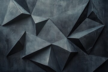 Abstract dark gray geometric textured background.
