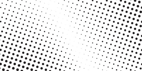 Dotted gradient halftone background. Horizontal seamless dots pattern simple art