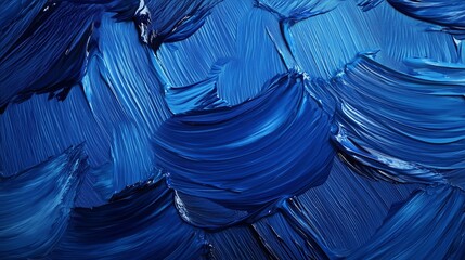 A rich, textured blue background resembling thick strokes of paint, showcasing a gradient from deep navy to soft cerulean, creating a sense of depth and warmth that enhances any design project.