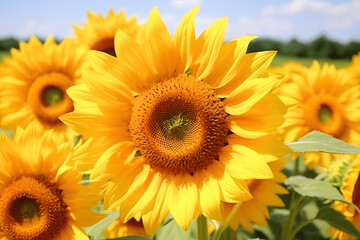 Obraz premium sunflower in the field