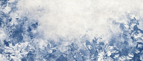 Obraz premium Abstract blue floral textured background.