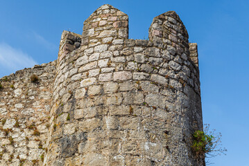 The beautiful city of Ribadesella, Asturias, Spain. Cantabrian Sea