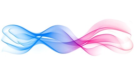 Fototapeta premium Abstract Blue and Pink Wave Design Illustration