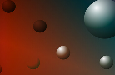Different colored bubbles on colorful background. Use as background, wallpaper, backdrop, web page,