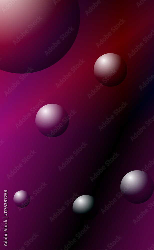Poster colorful abstract pastel waves with bubbles, perfect for modern web design, abstract background with