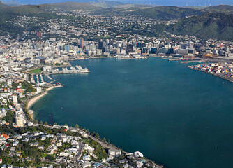 aerial view of wellington, new zealand