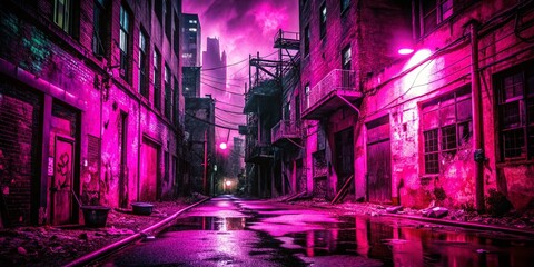 Fototapeta premium Urban Exploration: Black Pink Grunge Texture Background Stock Photo