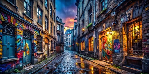 Fototapeta premium Urban Exploration Brussels Belgium: Hidden Gems & Decaying Beauty