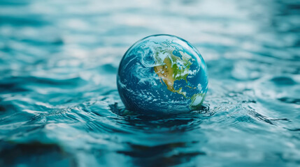 World Water Day Concept. Water for peace. Saving water and world environmental protection