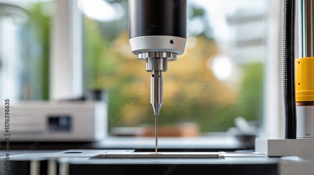 Poster advanced precision instrument in laboratory setting for research and development with a focus on tec