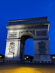 Neo-Classical Arch Paris France before dawn