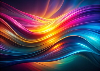 Obraz premium Vibrant Abstract Energy Stream: Minimalist Flowing Color Photography