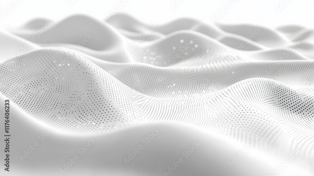Poster abstract futuristic white background with soft curves and textured waves for design and artistic app