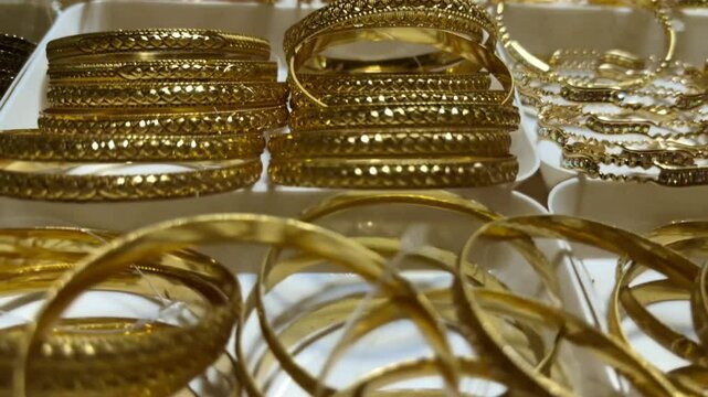 Gold bangles and bracelets Video