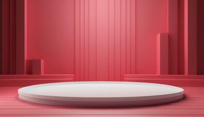 Minimalist Pink Product Display Podium - Minimalism