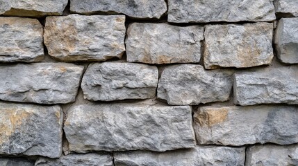 Obraz premium Light gray stone background with subtle grunge textures and a close-up view of natural stone wall details, perfect for abstract banners