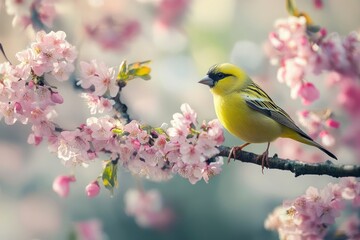 Siskin Carduelis spinus - adult male in early spring 