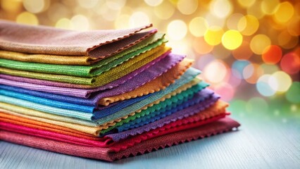Vibrant Fabric Swatches: Colorful Textures & Patterns for Design & Craft Projects