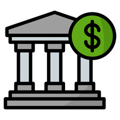 Investment Bank Icon