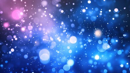 Fototapeta premium Vibrant blue background with delicate water bubbles floating gracefully, symbolizing freshness, purity, and natural calm