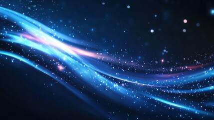 Fototapeta premium Waving American flag background with a modern touch, highlighting stars and stripes with a clean and clear copy space for messaging