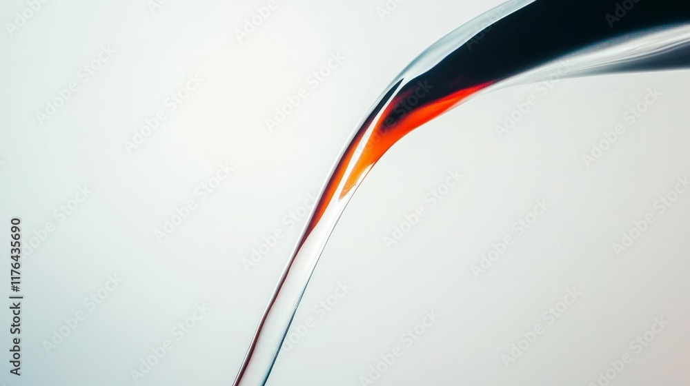 Poster Abstract Liquid Flow  Colorful Swirl  Dynamic Stream  Fluid Design