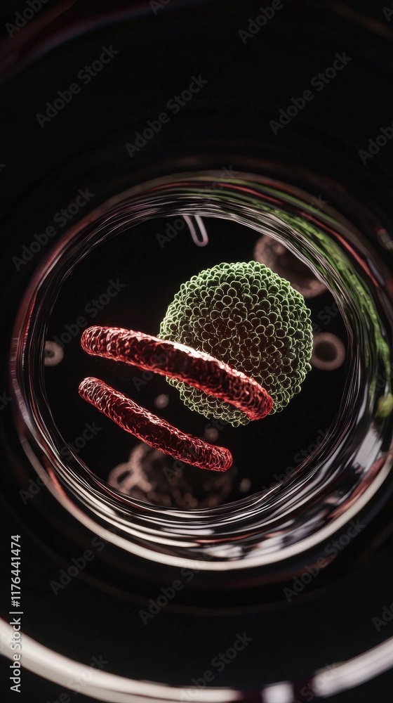 Poster microscopic view superantigen binding to t cell receptor