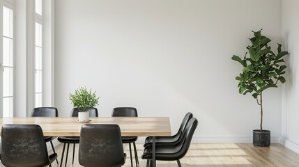 Modern beautiful dining room interior 