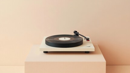 a turntable with a record on top of it