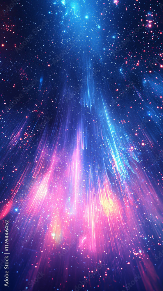 Wall mural cosmic rays abstract nebula background