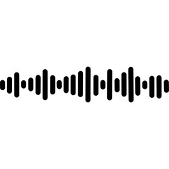 Sound waves. Music waves. Reflected sound waves. Music sounds line