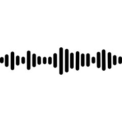 Sound waves. Music waves. Reflected sound waves. Music sounds line